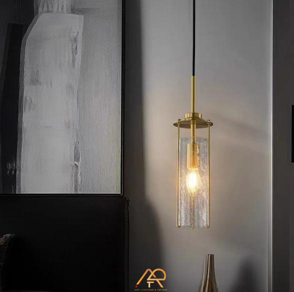 Đèn Thả Thủy Tinh Trụ Vàng Sang Trọng ART-4068