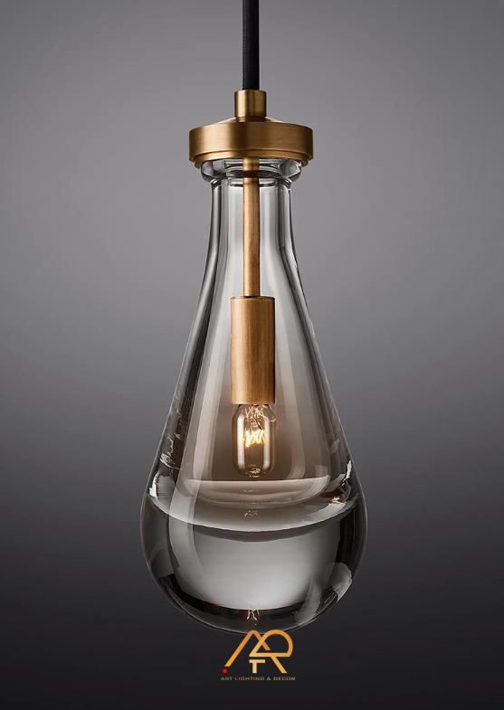 Đèn Chùm Pha Lê Golden Teardrop Light ART-7069