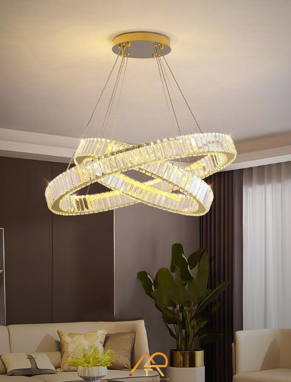 Đèn chùm pha lê xoắn hiện đại ART-7070