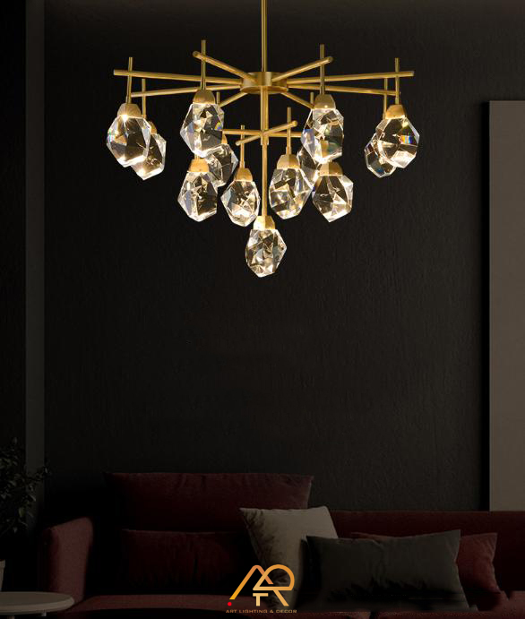 Đèn Chùm Pha Lê Nhánh Vàng Aurora Branch ART-7075
