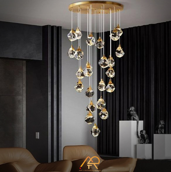 Đèn Chùm Pha Lê Aurora Crystal Drops ART-7073