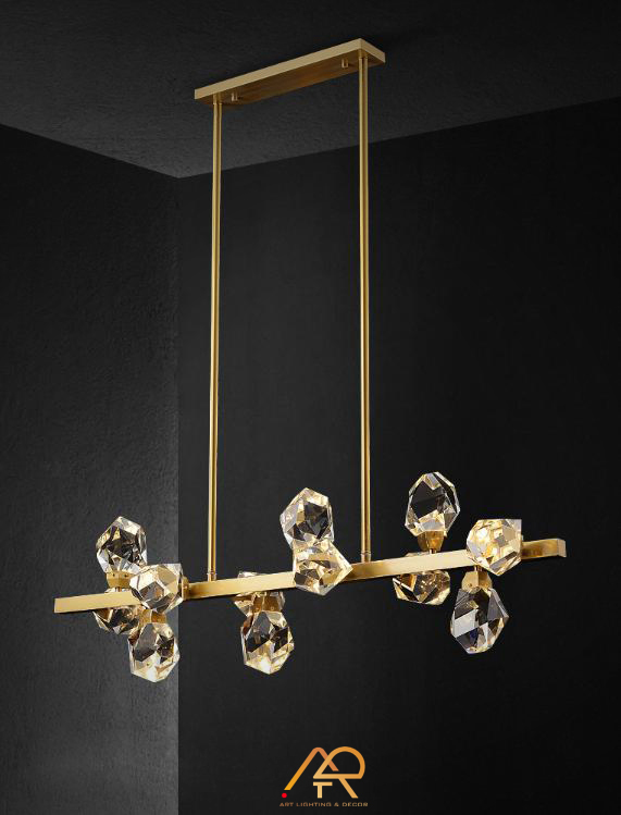 Đèn Thả Pha Lê Thanh Vàng Aurora Line ART-4073