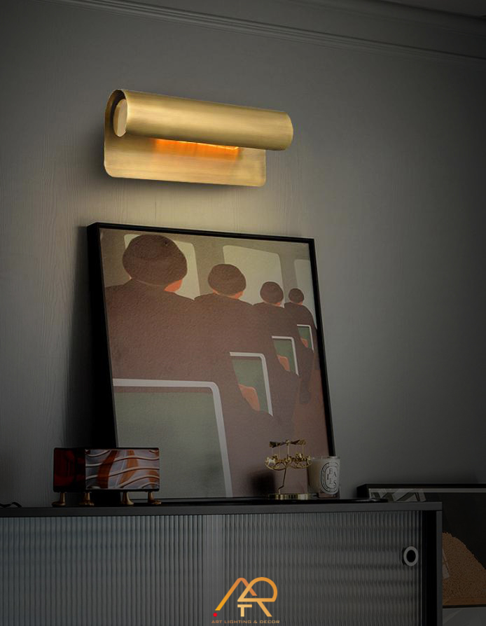 Đèn Tường Trang Trí LUX Brass Curve ART-8049