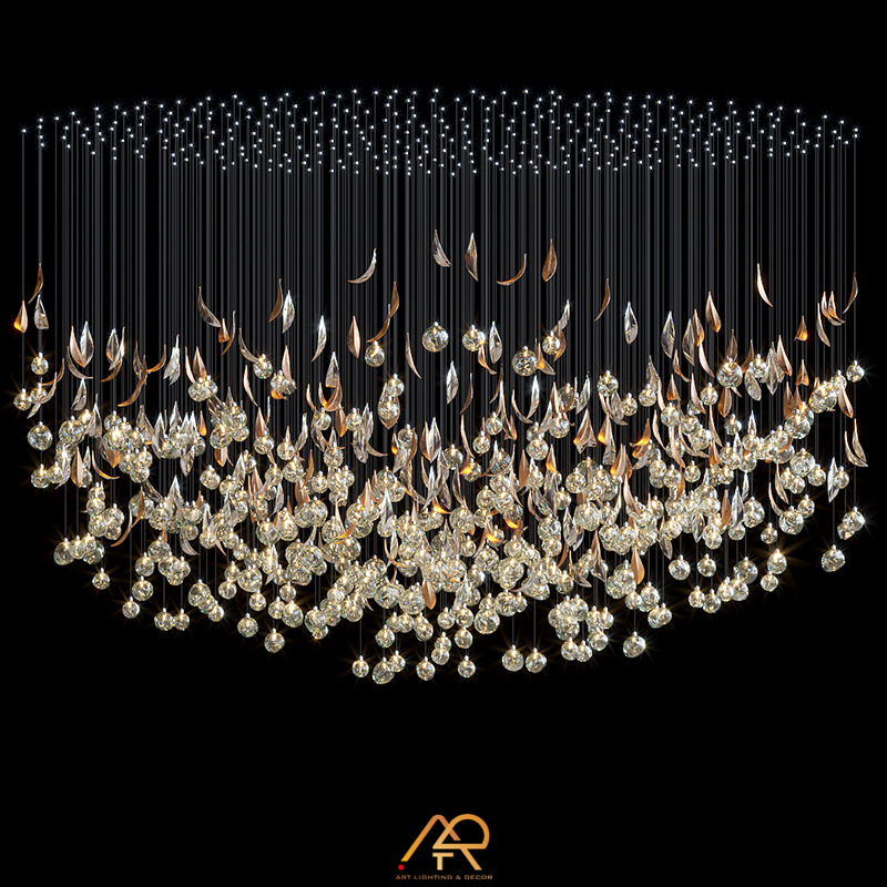  Đèn Chùm Thông Tầng Cao Cấp LUX Galaxy Rain ART-5024