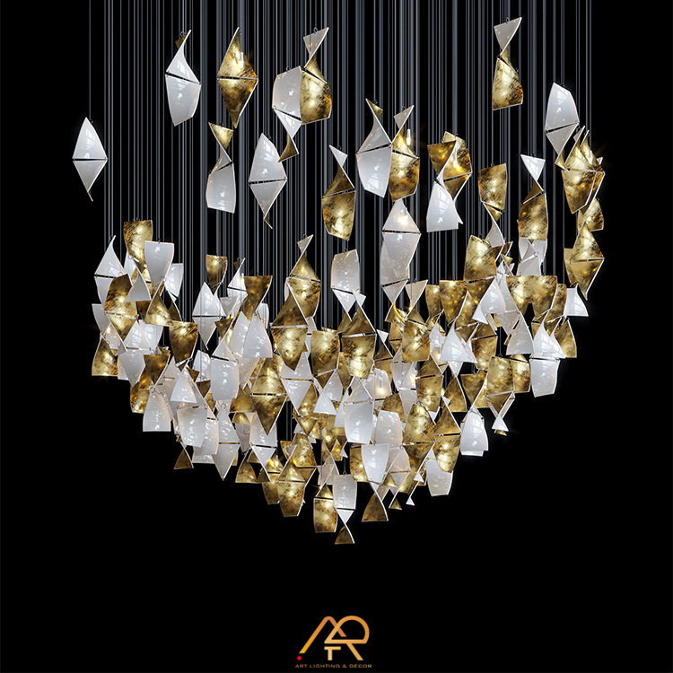 Đèn Chùm Thông Tầng Cao Cấp LUX Origami Vortex ART-5027