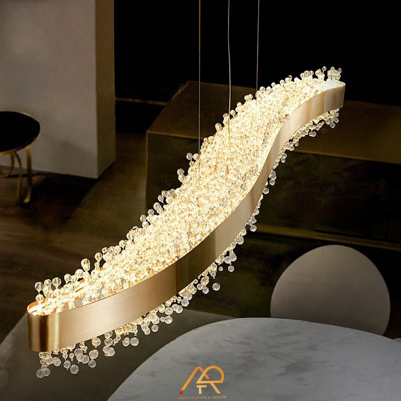 Đèn Thả Pha Lê Sóng Ánh Sáng LUMORA ART-4047