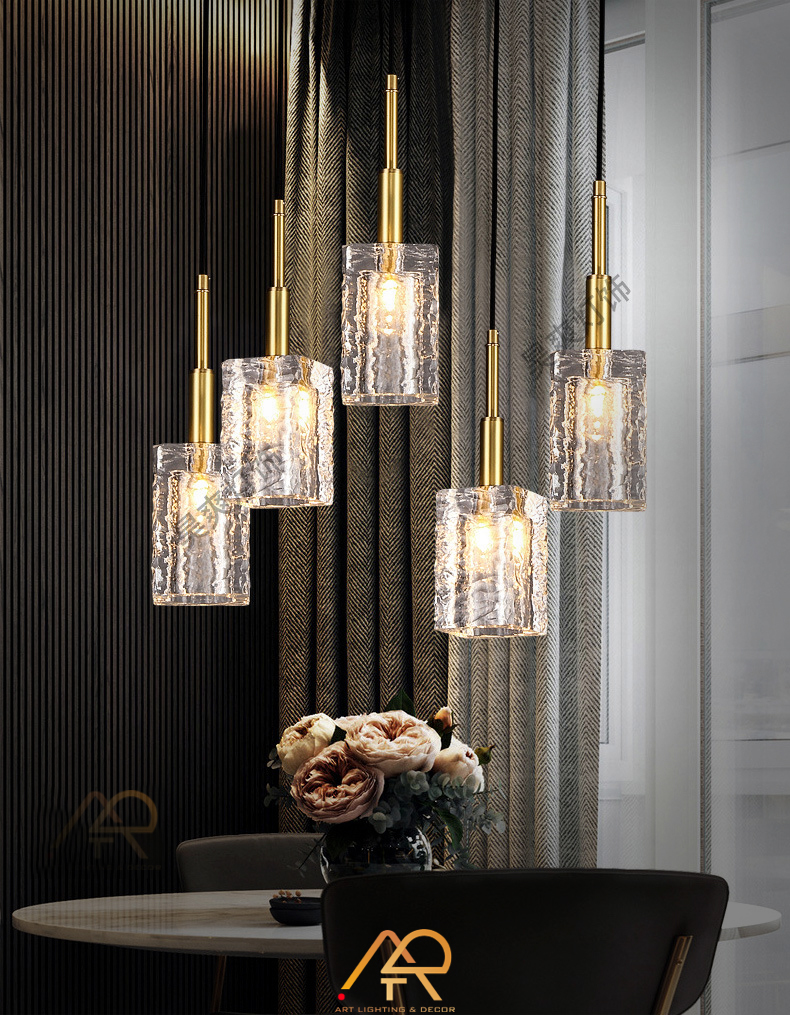 Đèn Thả Pha Lê Sóng Ánh Vàng Aurora ART-4048