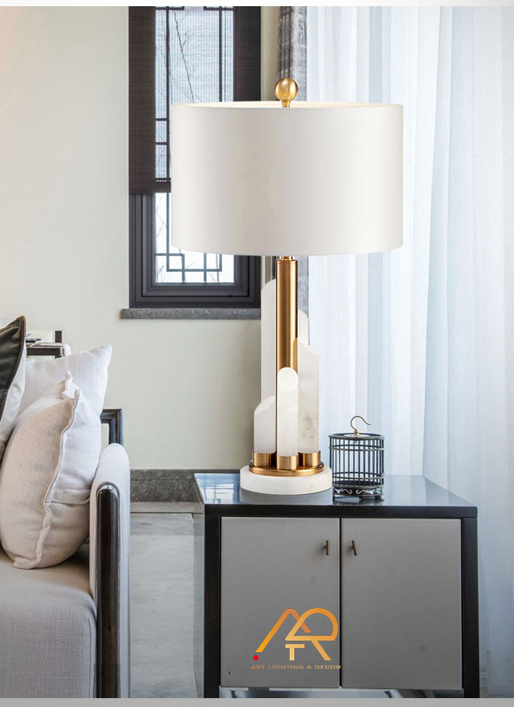 Đèn để bàn thân đá cẩm thạch ART 3515