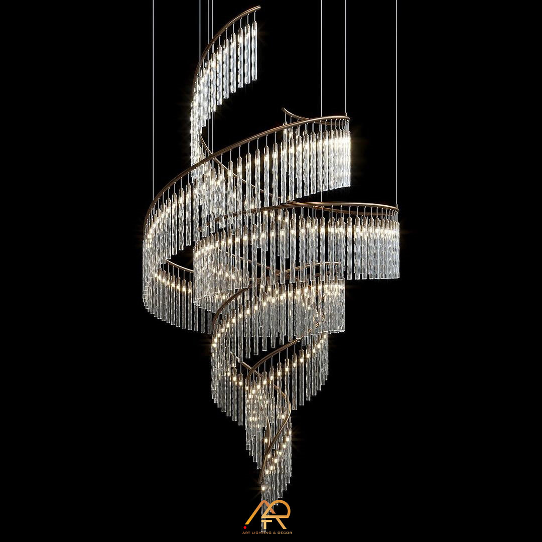 Đèn chùm thông tầng pha lê ART 5011