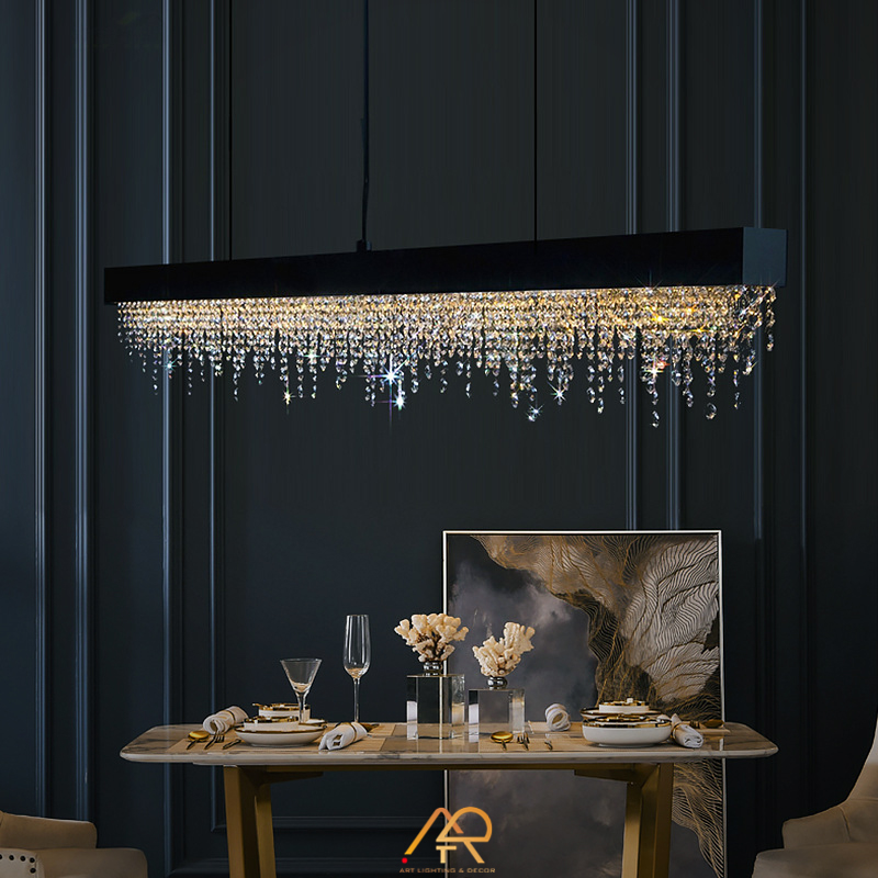 Đèn thả bàn ăn Pha Lê Dài Crystal Rain ART-4053