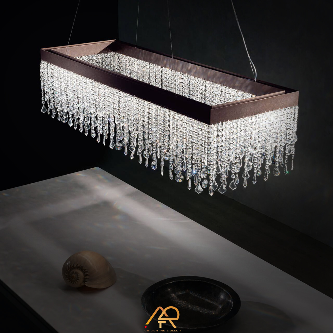 Đèn Thả Pha Lê Rectangular Rainfall ART-7050