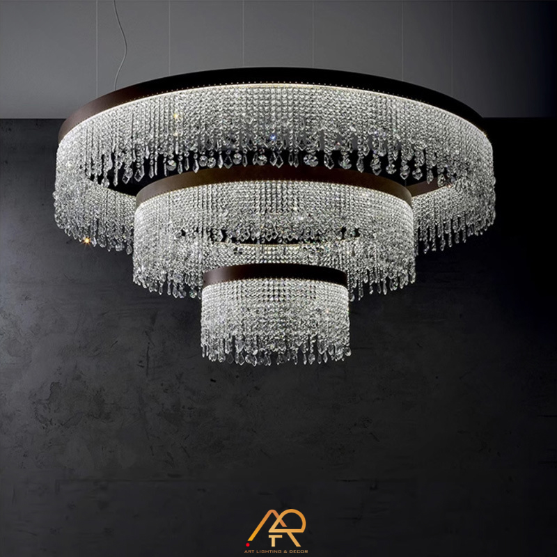 Đèn Chùm Pha Lê Đa Tầng Diamond Halo ART-7049