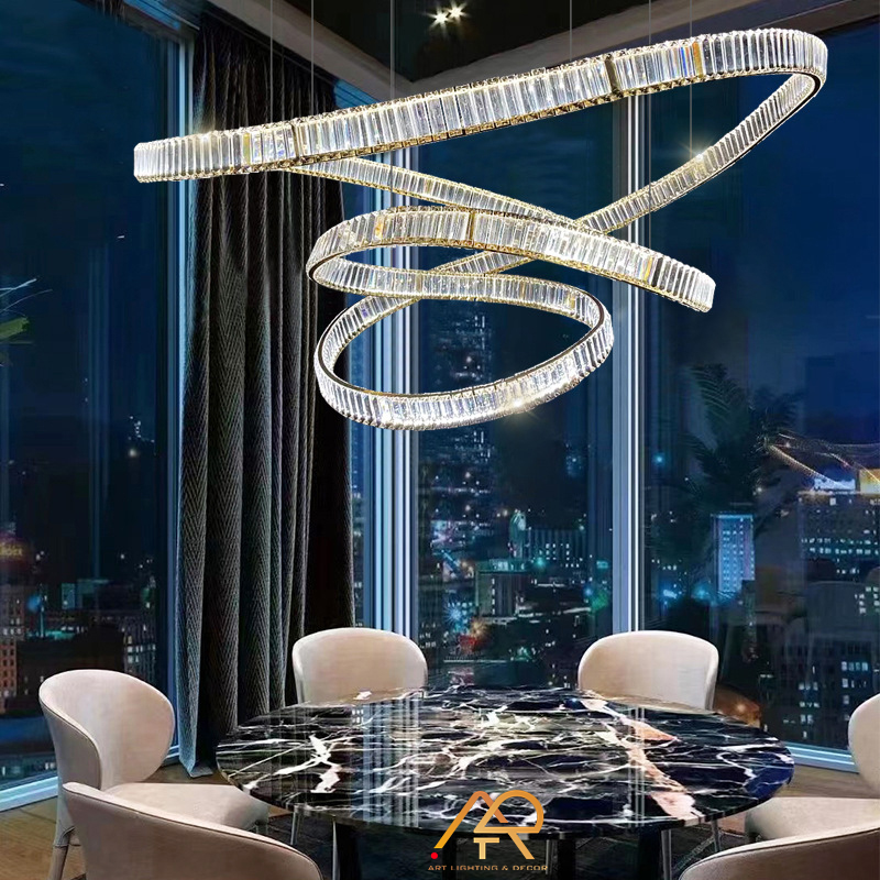 Đèn chùm pha lê thông tầng ART 556