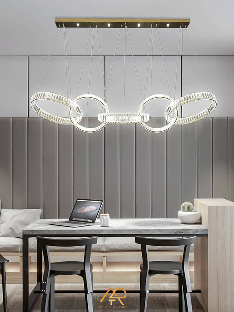 Đèn thả bàn ăn pha lê 529