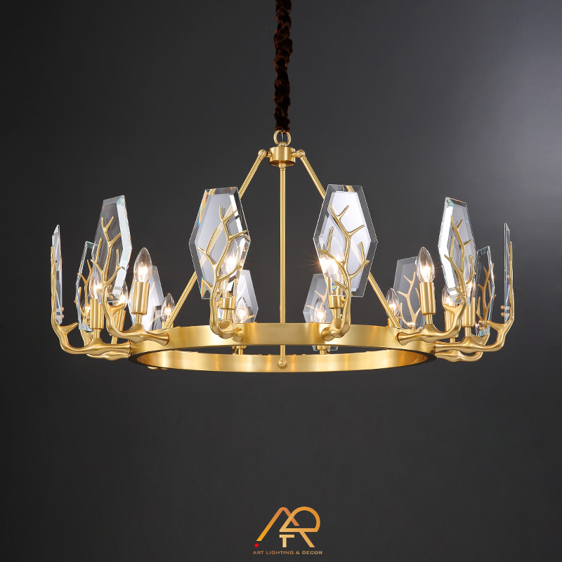 Đèn chùm đồng cao cấp ART-7006