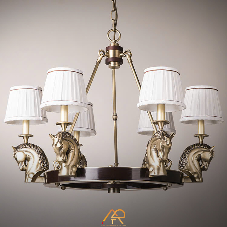 Đèn Chùm Nghệ Thuật Horse Head ART-7083