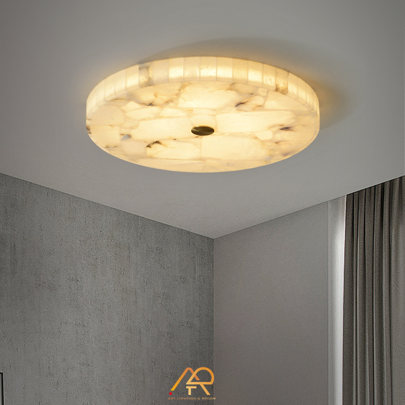 Đèn áp trần chao đá cẩm thạch ART-9008