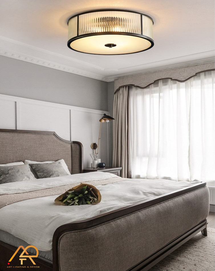 Đèn ốp trần đồng phong cách Indochine ART-9001