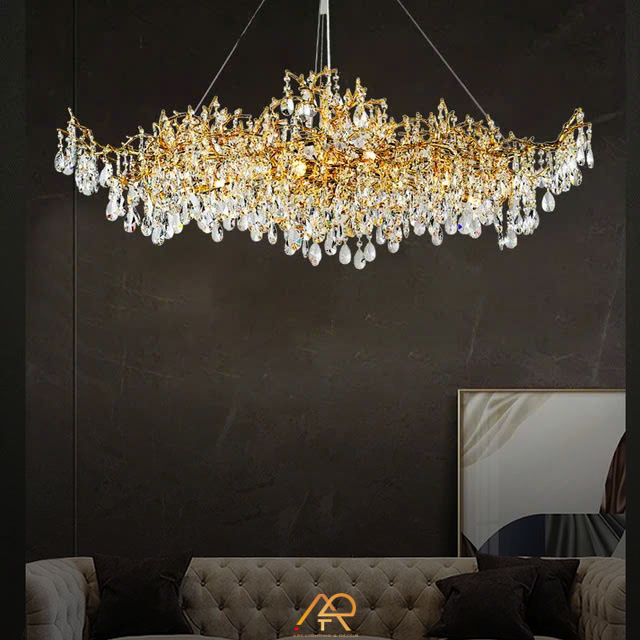 Đèn Chùm Pha Lê Golden Forest ART-7085
