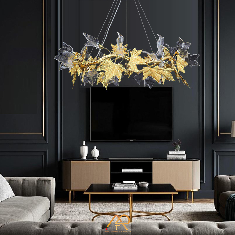 Đèn chùm lá phong cao cấp ART 7030