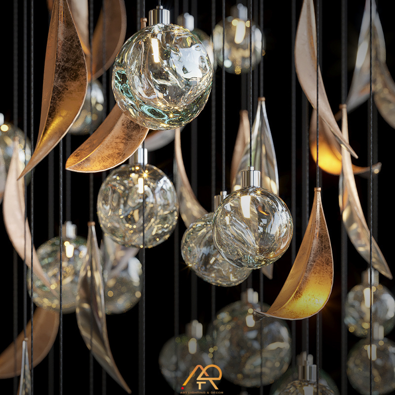  Đèn Chùm Thông Tầng Cao Cấp LUX Galaxy Rain ART-5024