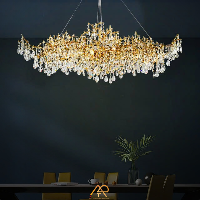 Đèn Chùm Pha Lê Golden Forest ART-7085