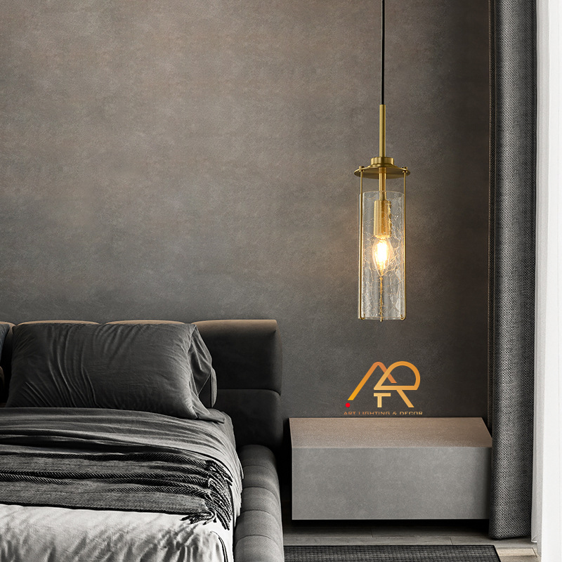 Đèn thả đồng chao thủy tinh ART4001