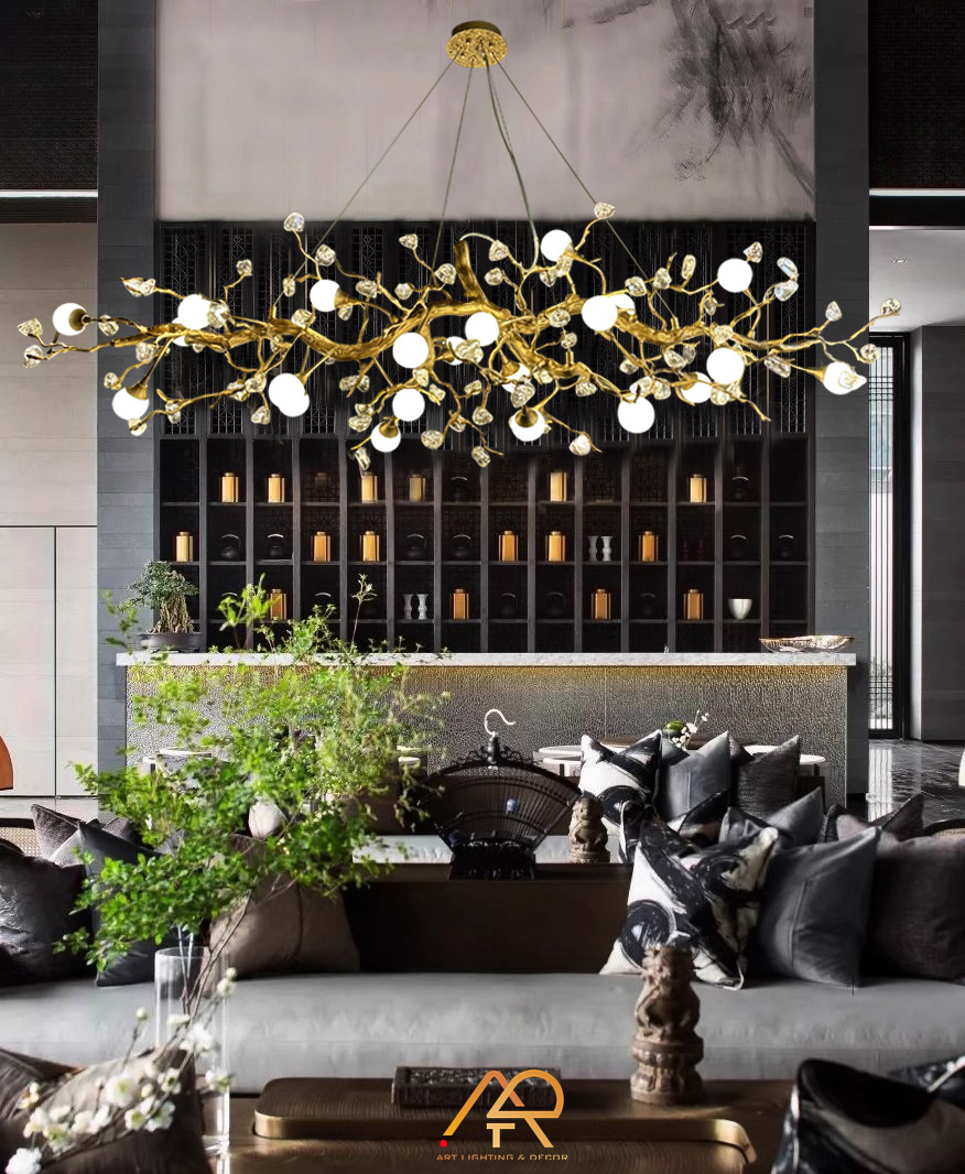 Đèn chùm đồng serip cao cấp ART-7013