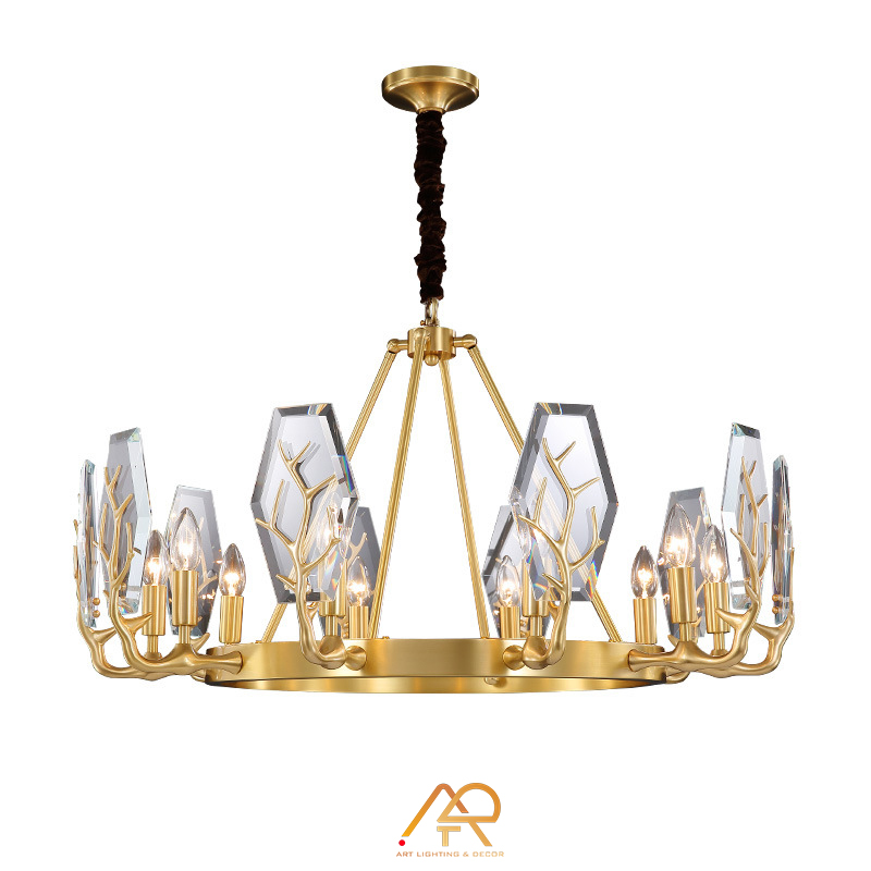 Đèn chùm đồng cao cấp ART-7006