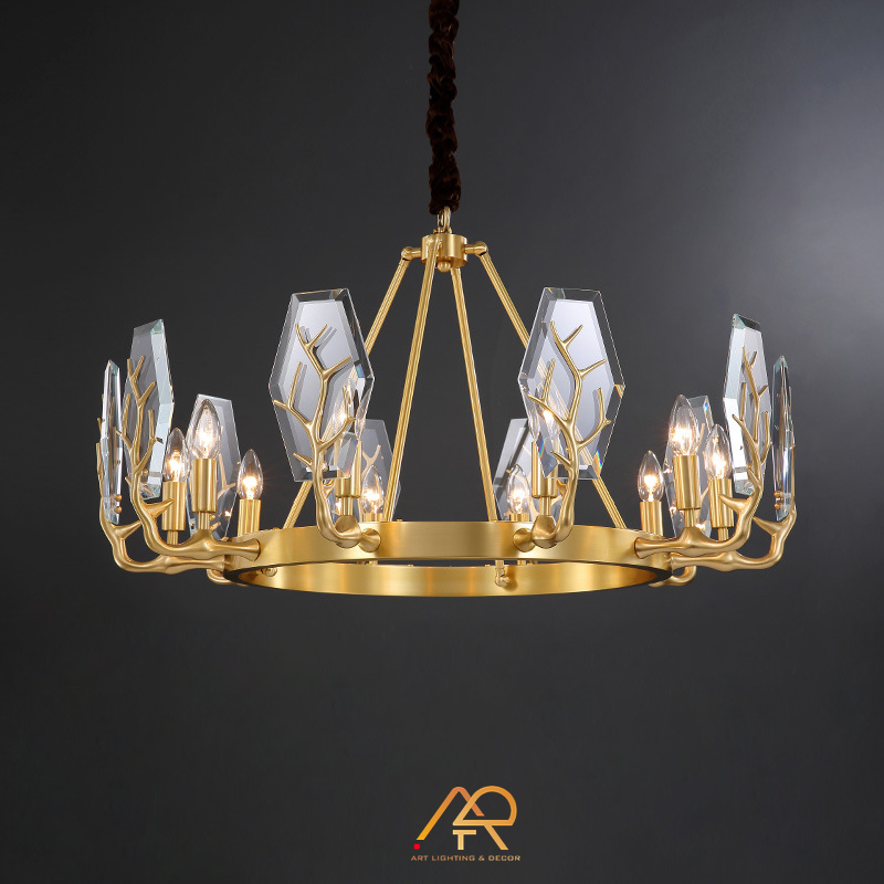 Đèn chùm đồng cao cấp ART-7006