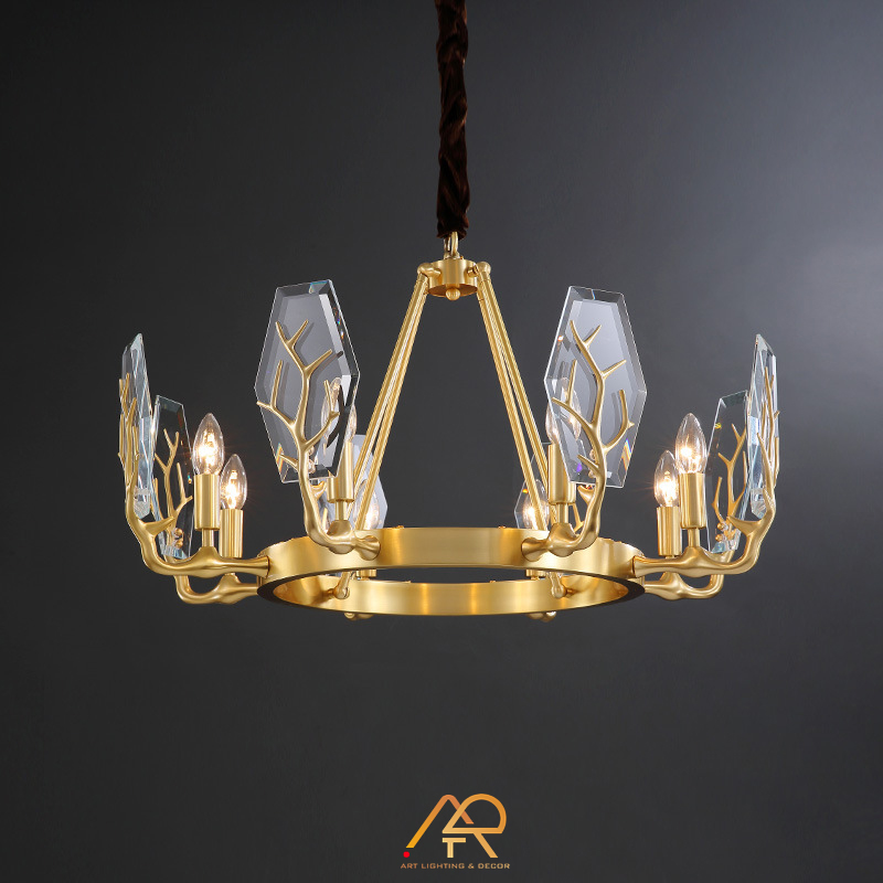 Đèn chùm đồng cao cấp ART-7006
