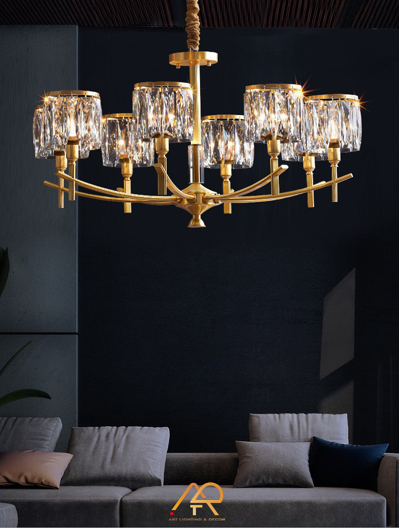 Đèn chùm đồng cao cấp ART-7015