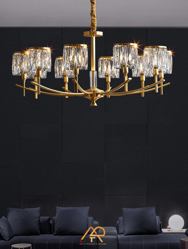 Đèn chùm đồng cao cấp ART-7015