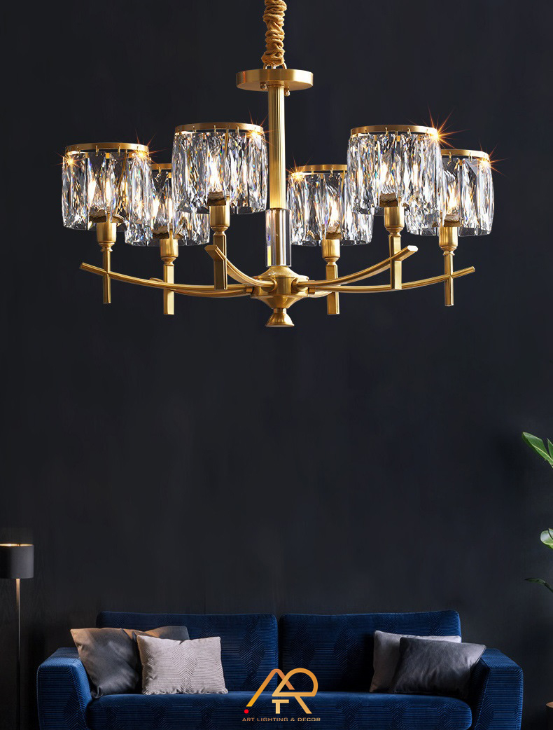 Đèn chùm đồng cao cấp ART-7015