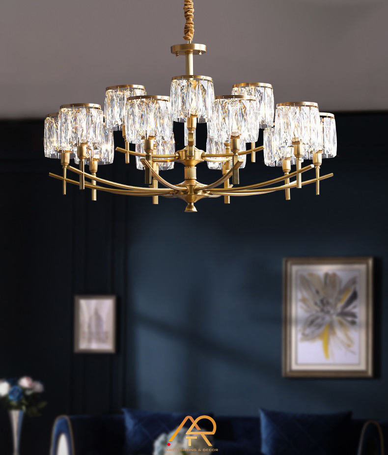 Đèn chùm đồng cao cấp ART-7015
