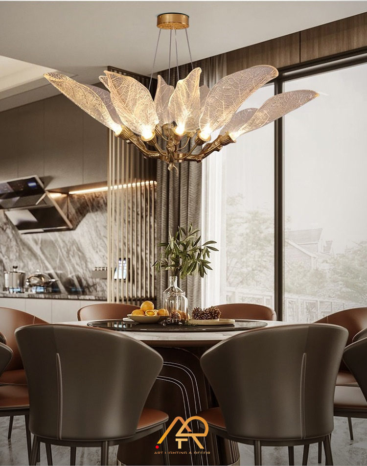 Đèn chùm đồng Serip ART-7009A