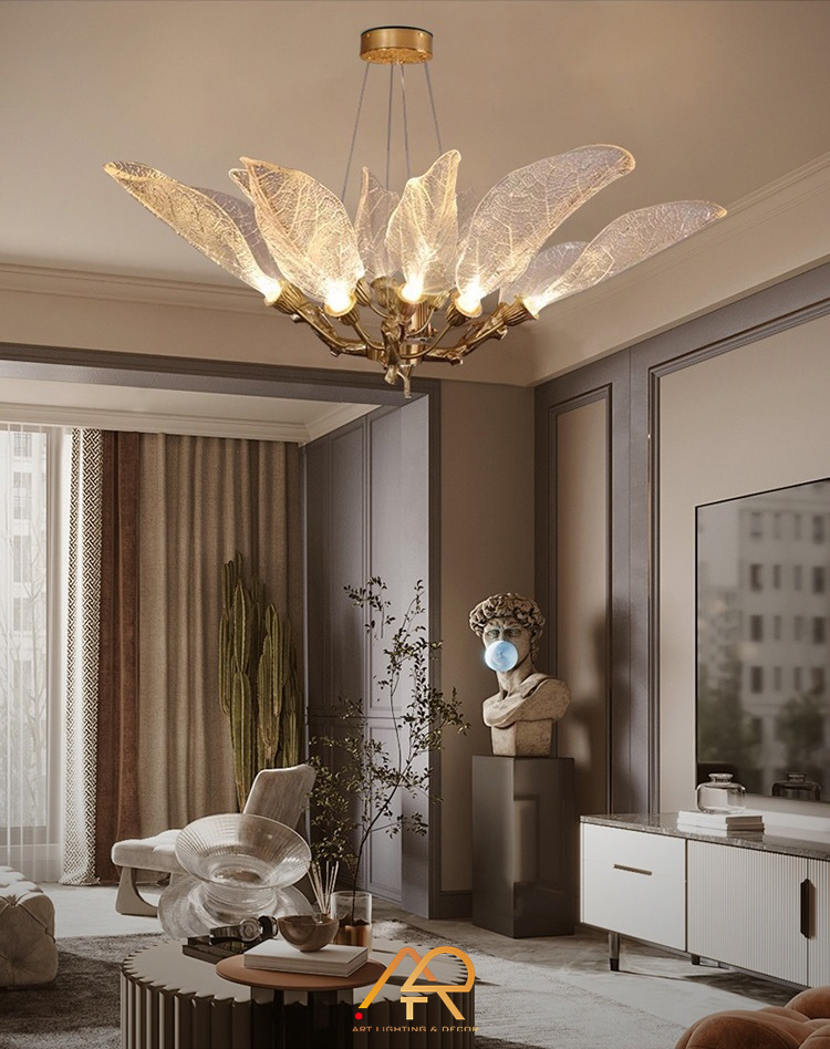 Đèn chùm đồng Serip ART-7009A