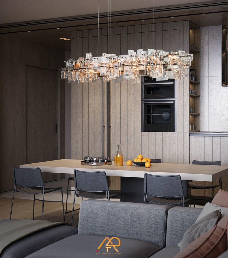 Đèn chùm pha lê cao cấp bàn ăn ART-7008