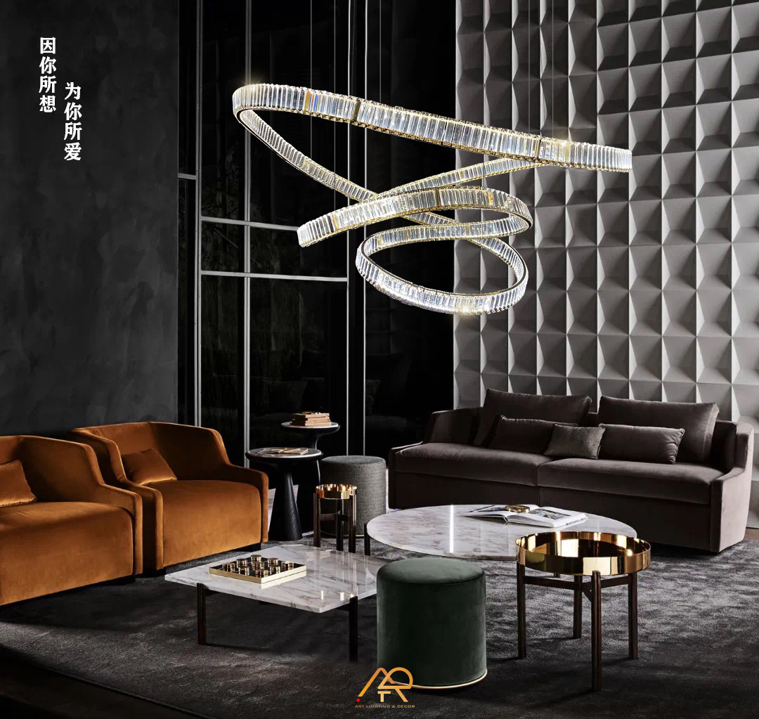 Đèn chùm pha lê thông tầng ART 556