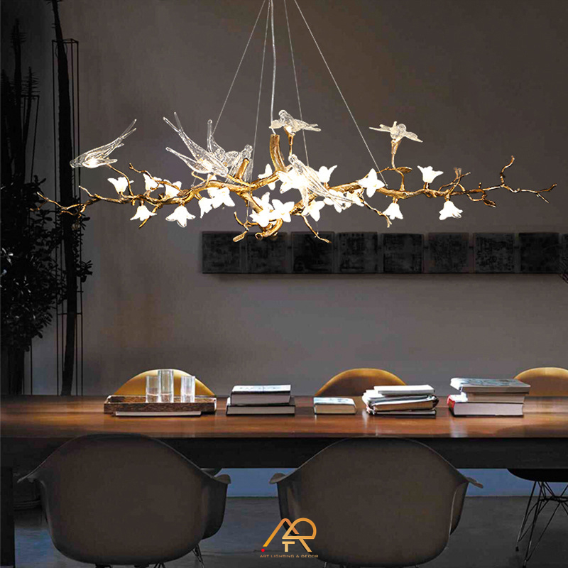 Đèn chùm serip bằng đồng cao cấp ART-7014