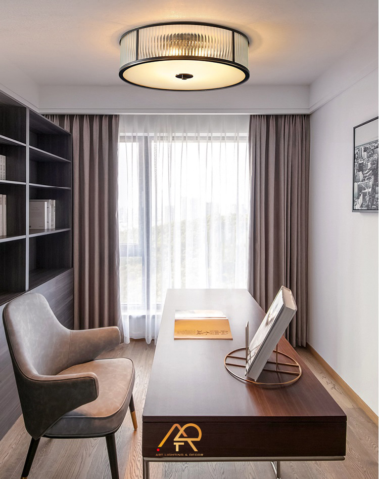 Đèn ốp trần đồng phong cách Indochine ART-9001