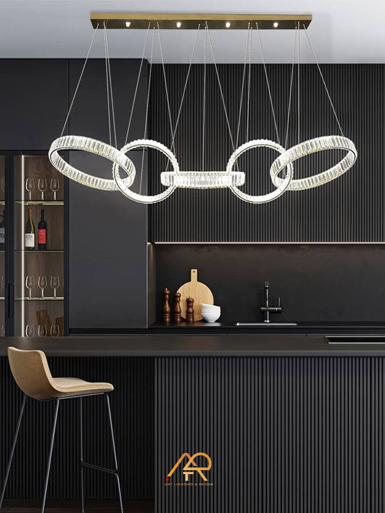 Đèn thả bàn ăn pha lê 529