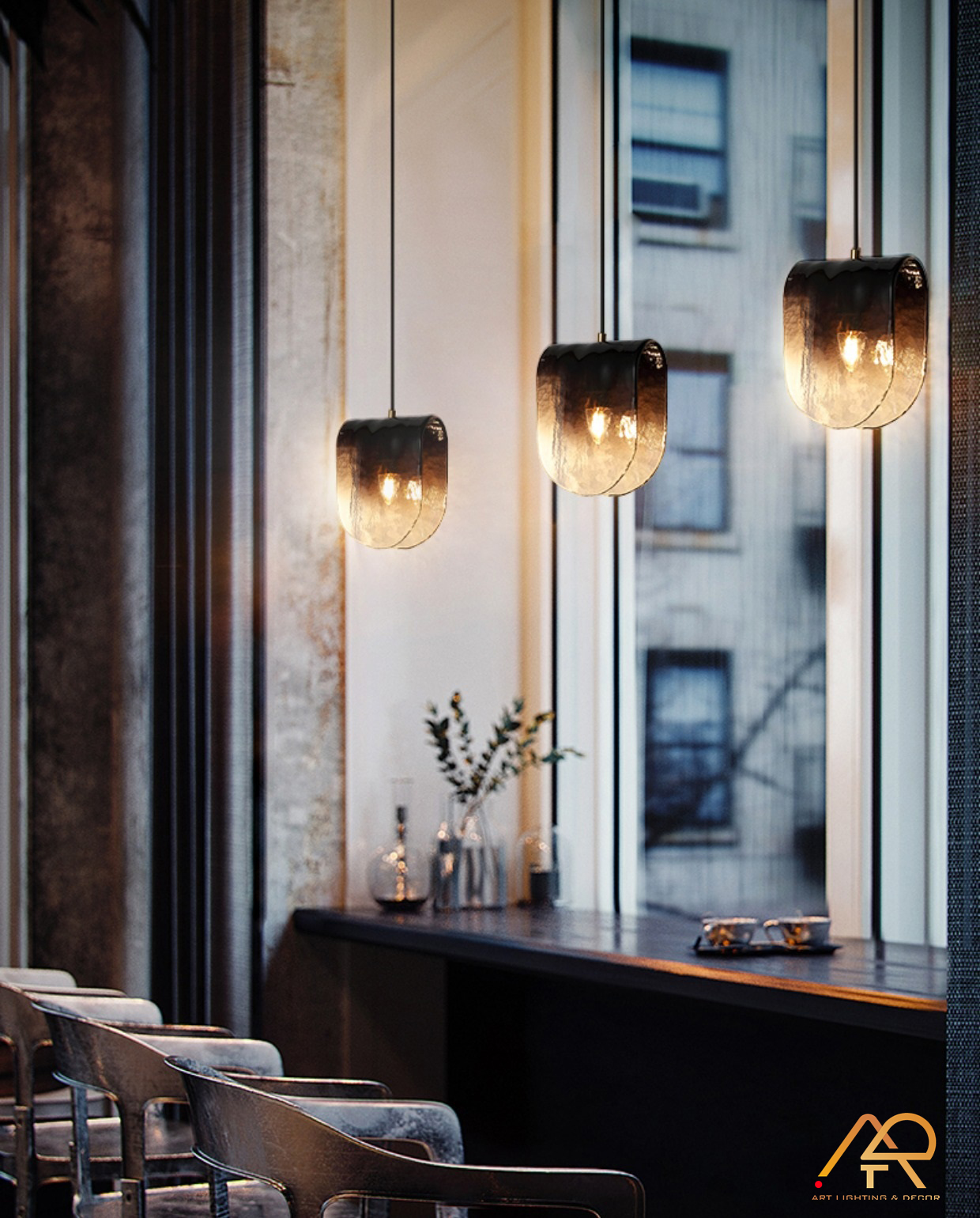 Đèn thả chao thủy tinh ART 4002