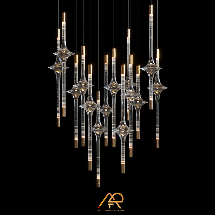 Đèn thả thông tầng pha lê ART 5013