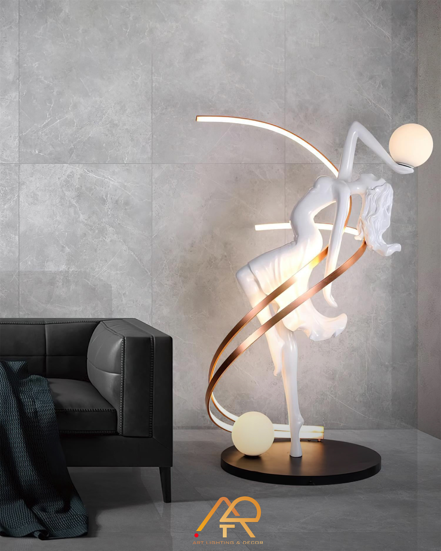 Đèn sàn tượng nữ thần Misha ART-2060