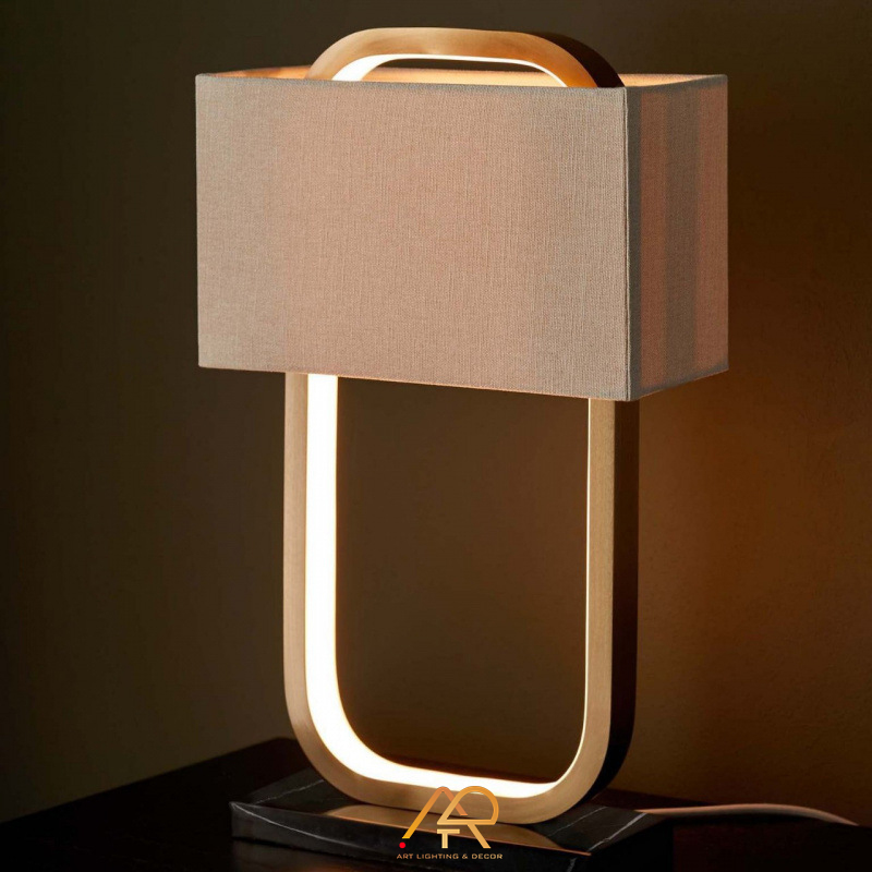 Đèn bàn đế đá cẩm thạch cao cấp ART-2019