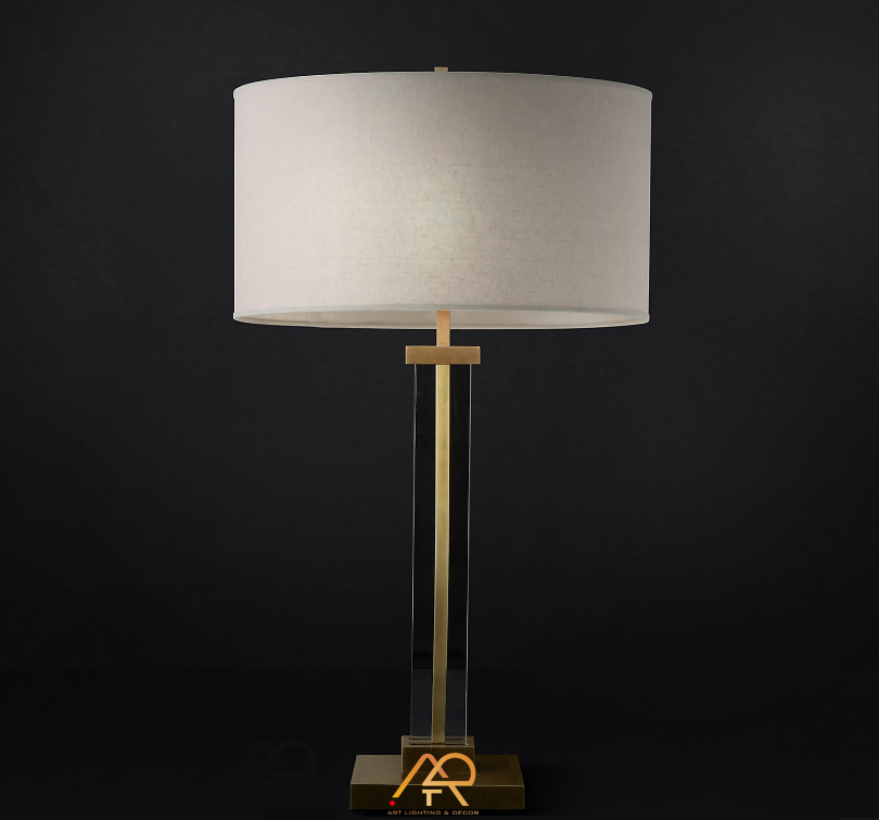 Đèn Bàn Pha Lê Chụp Đen Cao Cấp LUX NOIR ART-2023 