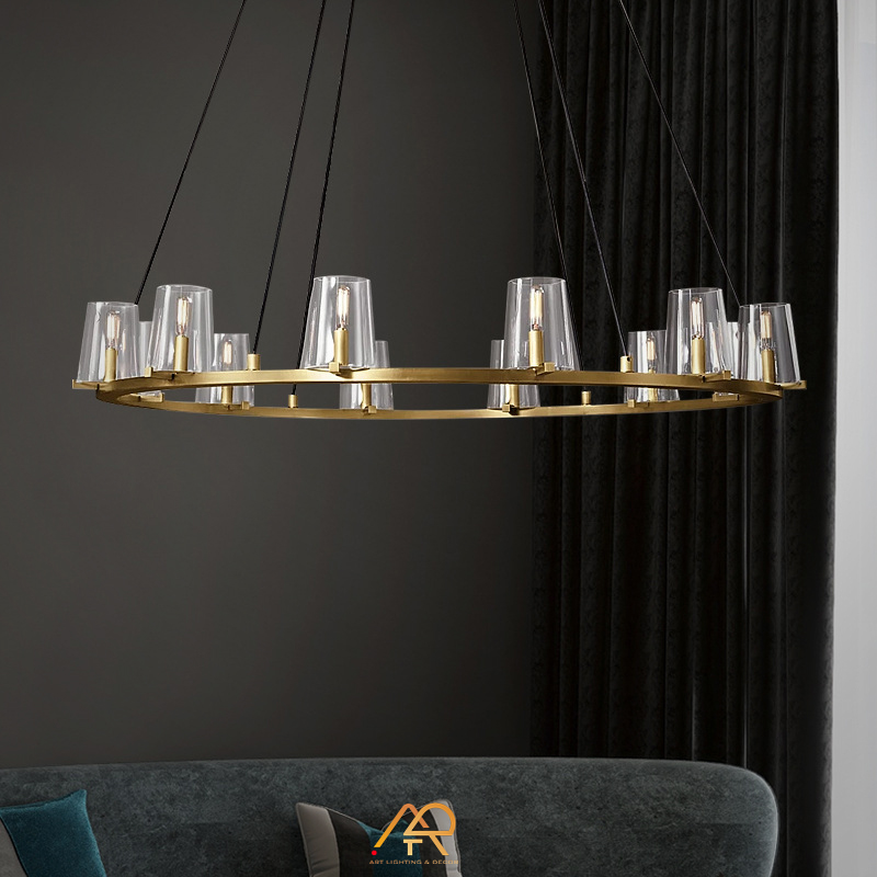 Đèn chùm đồng cao cấp ART-7018