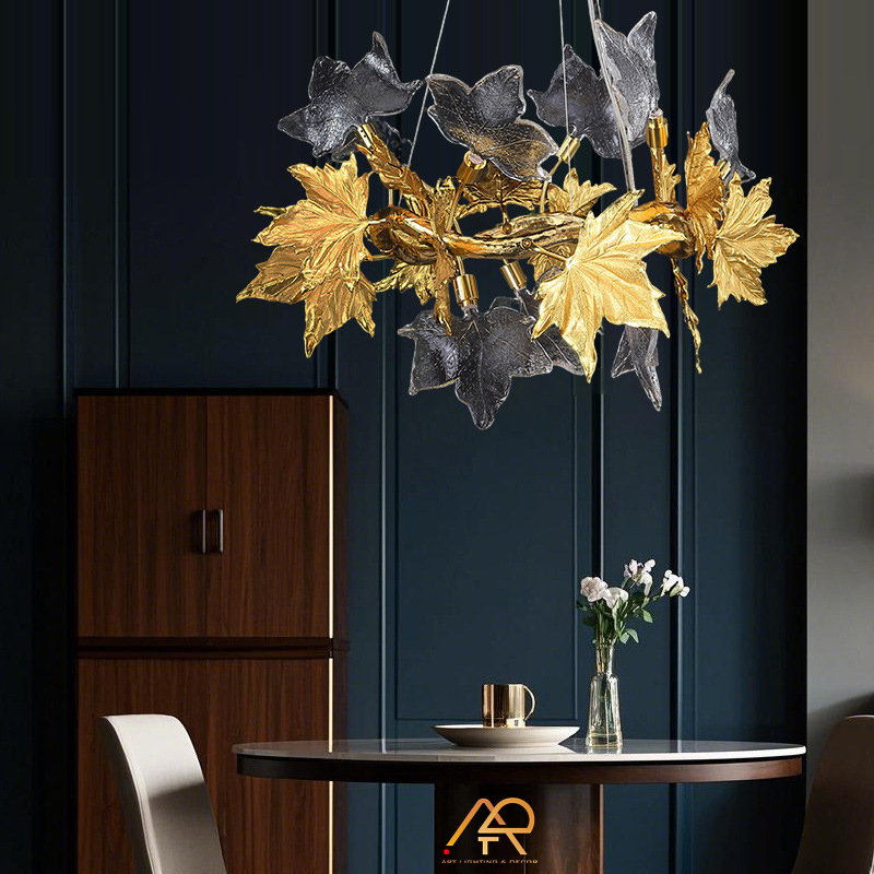 Đèn chùm lá phong cao cấp ART 7030
