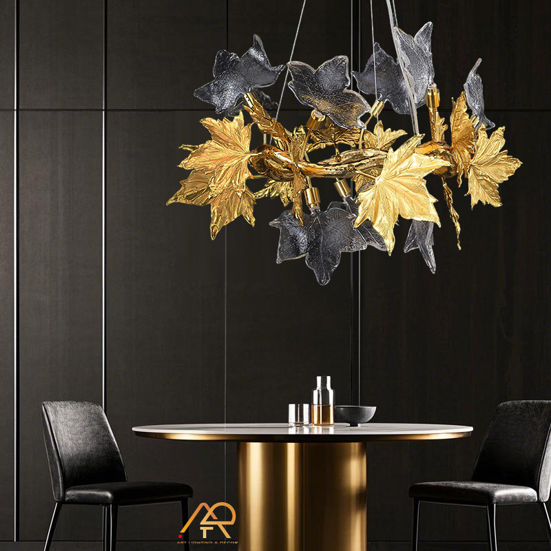 Đèn chùm lá phong cao cấp ART 7030